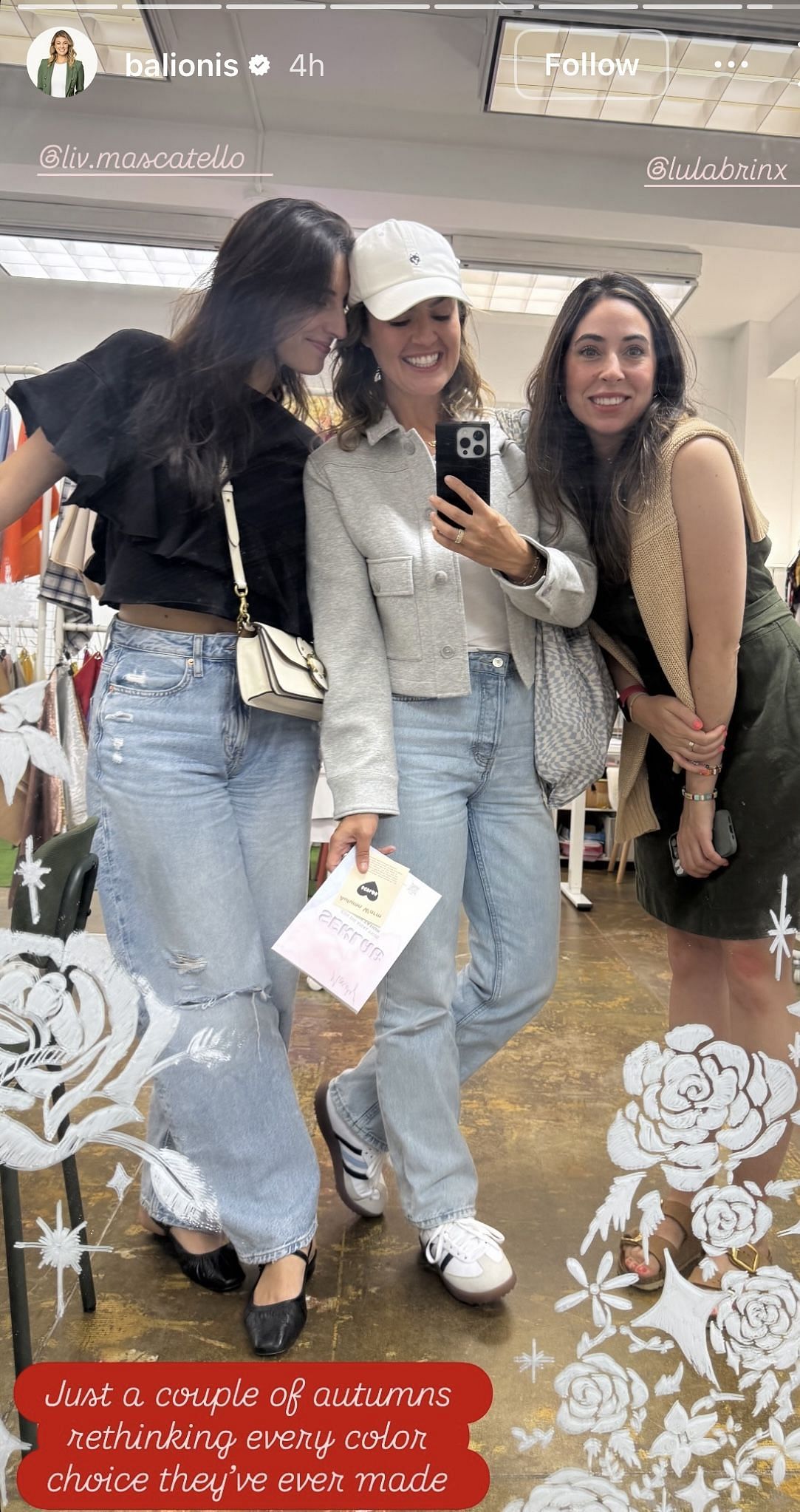 Still taken from Amanda Balionis’ Instagram Story viaI Instagram/@baliojis
